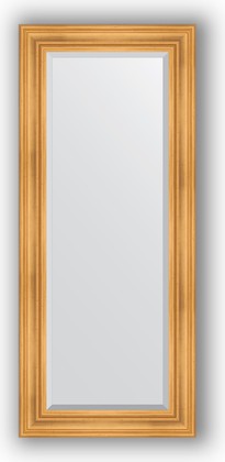 Зеркало Evoform Exclusive 640x1490 с фацетом, в багетной раме 99мм, травлёное золото BY 3548