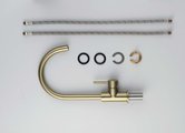 Смеситель для кухни Aquatek Европа С-излив, шлифованное золото AQ1382BG