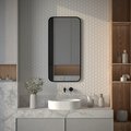 Зеркало с окантовкой Defesto Aura 50x100, LED подсветка, ИК-выключатель, тёплый белый свет DF 2975R