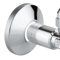 Угловой вентиль Grohe, 1/2x3/8" универсальный, для подключения смесителей, резьба с насечками, Антрацит - Hard Graphite 22037A00