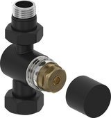 Вентиль Сунержа прямой под шестигранник G1/2"НРxG3/4"НГ, матовый чёрный 31-1405-1234