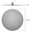 Верхний душ Aquatek круглый, 300x2, оружейная сталь AQ2075BGM