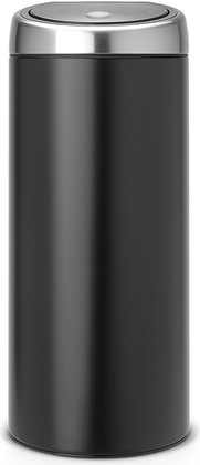 Мусорный бак Brabantia Touch Bin, 30л, чёрный матовый 378744