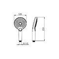 Ручной душ AQUAme 120 Select, 3 режима, никель шлифованный AQM8510BN