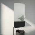 Зеркало прямоугольное Evoform Shadow, 600x1200, с металлической полочкой, чёрный BY 0553