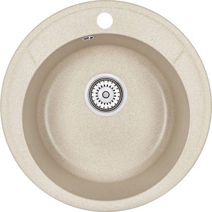 Кухонная мойка Granula Standart 4802, d480, круглая, кварц, Бежевый 4802, БЕЖЕВЫЙ