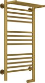 Полотенцесушитель электрический Сунержа Богема 2.0, с полкой, 800x400, МЭМ справа, состаренная латунь 051-5207-8040