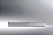 Смывная клавиша для унитаза Geberit Sigma50 двойной смыв, хром глянцевый / хром металлический 115.788.21.2