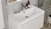 Раковина мебельная Cersanit Como 80, с отверстием под смеситель, белый S-UM-COM80/1-w