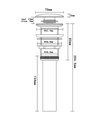 Донный клапан с переливом AQUAme, хром AQM7001-1