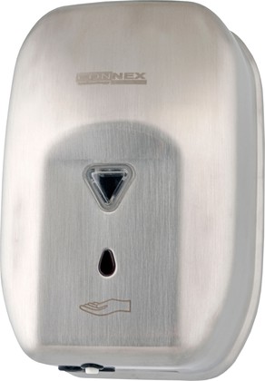 Дозатор для жидкого мыла Connex ASD-120 Brushed, сенсорный, нерж. сталь