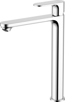 Смеситель для раковины Aquatek Альфа, высокий 245, без донного клапана, хром AQ1904CR