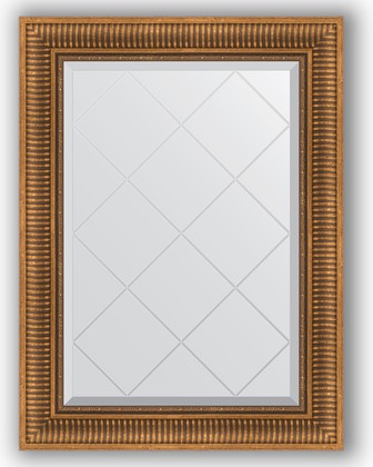 Зеркало Evoform Exclusive-G 670x900 с гравировкой, в багетной раме 93мм, бронзовый акведук BY 4111