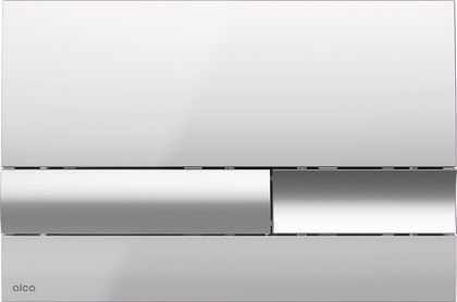 Кнопка управления Alcaplast Basic M1743, панель: хром глянец, клавиши: хром матовый