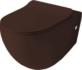 Унитаз подвесной Artceram File 2.0, 37x53см, безободковый, какао-коричневый FLV004 39 00