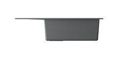 Кухонная мойка Omoikiri Sumi 78-LB-PL, с крылом, оборачиваемая, Tetogranit, платина 4993724