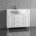 Тумба с раковиной Санта Монарх Classic 1050, напольная, белый 700105+Classic105