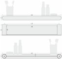 Полка прямая Сунержа Round L 460, Золотой шёлк 32-3020-5460