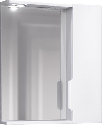 Зеркальный шкаф Jorno Moduo Slim 60, белый Mod.03.60/W