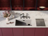 Кухонная мойка Omoikiri Kata 76-U/I Side PA, Artgranit, со смещённым сливом, пастила 4997588