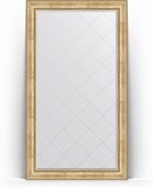 Зеркало Evoform Exclusive-G Floor 1170x2070 пристенное напольное, с гравировкой, в багетной раме 120мм, состаренное серебро с орнаментом BY 6378