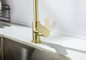 Смеситель для кухни Aquatek Оберон, шлифованное золото AQ1282BG
