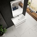 Тумба с умывальником AQUAme S4 80, подвесная, белый глянец AQM900480WH+Solo 08.80/W/RL