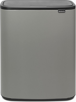 Мусорный бак Brabantia Touch Bin Bo, 60л, минерально-серый 223129
