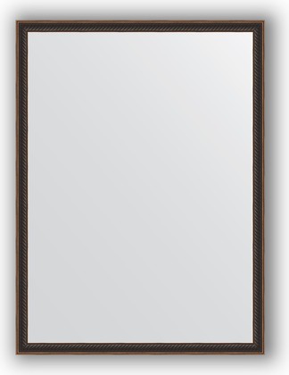 Зеркало Evoform Definite 580x780 в багетной раме 28мм, витой махагон BY 0641