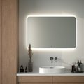 Зеркало с матированием и LED-подсветкой Defesto, 38W, 120x80см, ИК-выключатель, нейтральный белый свет DF 3810RH