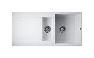 Кухонная мойка Omoikiri Sakaime 100-2-WH, две чаши, белый 4993895