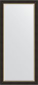 Зеркало Evoform Definite 740x1640 в багетной раме 71мм, чёрное дерево с золотом BY 3931