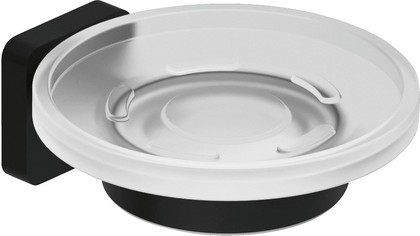 Мыльница Kludi Vela S настенная, чёрный матовый 2598539
