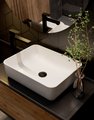 Смеситель для раковины AQUAme Parma, высокий, чёрный матовый AQM6614MB