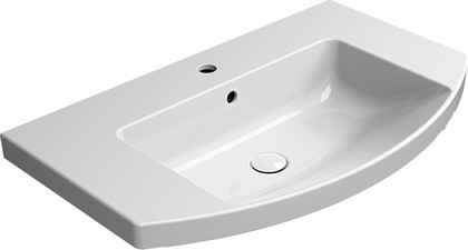 Раковина GSI Norm 800, подвесная, встраиваемая, белый глянцевый 8644111
