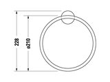 Кольцо для полотенца Duravit Starck T, хром 0099471000