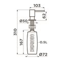 Дозатор пены Omoikiri OM-08 C, хром 4995081
