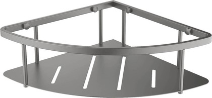 Полка угловая Aquatek 218x218x75, оружейная сталь AQ4926BGM
