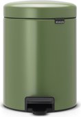 Ведро для мусора с педалью Brabantia Newicon, 5л, зеленый мох 112447