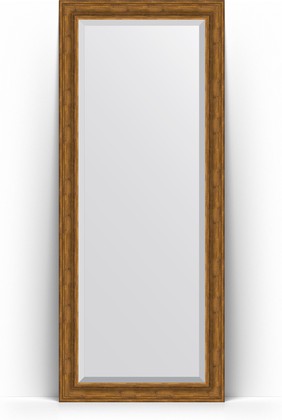 Зеркало Evoform Exclusive Floor 840x2040 пристенное напольное, с фацетом, в багетной раме 99мм, травлёная бронза BY 6129