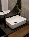 Смеситель для раковины AQUAme Siena, высокий, чёрный матовый AQM6214MB