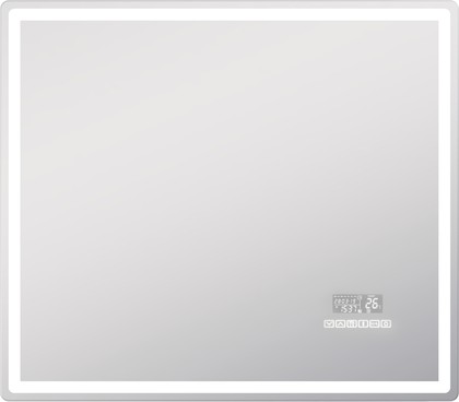 Зеркало Vigo Geometry Media Voice 1200x700 LED-подсветка, подогрев, голосовое управление, Bluetooth, дата, время 052