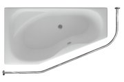Ванна акриловая Aquatek Медея 170х95, левая, фронтальный экран, вклеенный каркас MED180-0000037