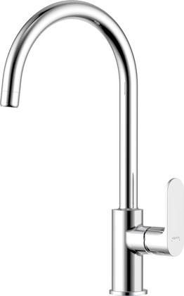 Смеситель для кухни Aquatek Альфа полукруглый излив, хром AQ1982CR