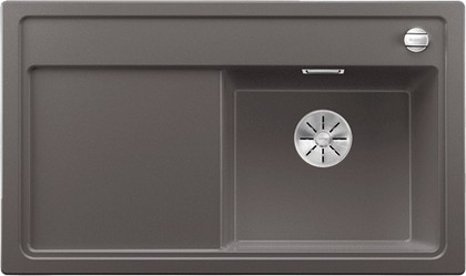 Кухонная мойка Blanco Zenar 45S-F, чаша справа, клапан-автомат, тёмная скала 523792