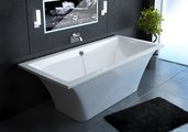 Ванна Astra-Form Лотус 185x85, прямоугольная, отдельностоящая, литьевой мрамор 01010036