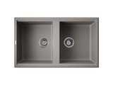 Кухонная мойка Omoikiri Tedori 86-2-GR Tetogranit, leningrad grey 4993572