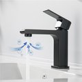 Смеситель для раковины Aquatek Лира 103, без донного клапана, чёрный матовый AQ1410MB