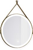 Зеркало Jorno Wood, 60см, подсветка, бесконтактный включатель, антрацит Wood.02.60/ТК