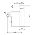 Смеситель для раковины AQUAme Siena, gun metal AQM6210GM